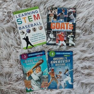 Lot of 4 Baseball Kids Books